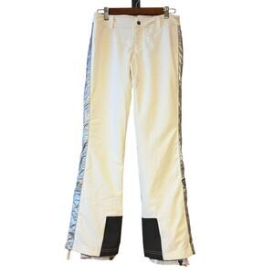 SKEA Ski Pants •Women 2/EU 34• White Silver Snowboard Winter Snow Pants Ride NEW
